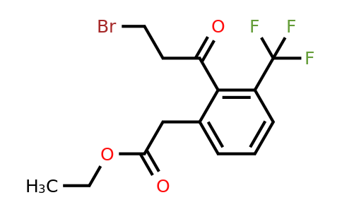 1804258-32-9 | Ethyl 2-(3-bromopropanoyl)-3-(trifluoromethyl)phenylacetate