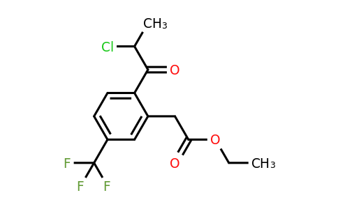 1804258-40-9 | Ethyl 2-(2-chloropropanoyl)-5-(trifluoromethyl)phenylacetate