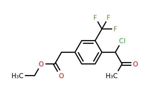 1804258-75-0 | Ethyl 4-(1-chloro-2-oxopropyl)-3-(trifluoromethyl)phenylacetate