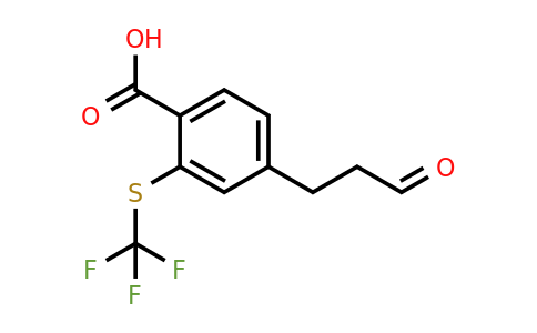 1804259-45-7 | 4-(3-Oxopropyl)-2-(trifluoromethylthio)benzoic acid
