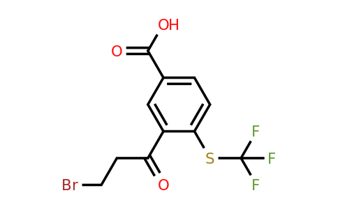 1804259-68-4 | 3-(3-Bromopropanoyl)-4-(trifluoromethylthio)benzoic acid