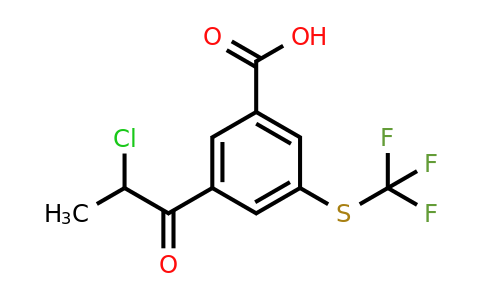 1804259-74-2 | 3-(2-Chloropropanoyl)-5-(trifluoromethylthio)benzoic acid