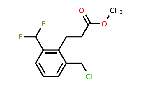 1804260-27-2 | Methyl 3-(2-(chloromethyl)-6-(difluoromethyl)phenyl)propanoate
