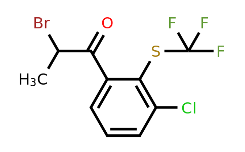1804260-28-3 | 2-Bromo-1-(3-chloro-2-(trifluoromethylthio)phenyl)propan-1-one