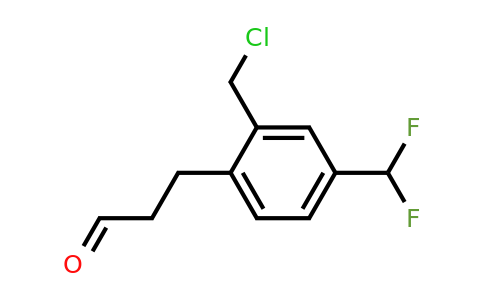 1804260-43-2 | 3-(2-(Chloromethyl)-4-(difluoromethyl)phenyl)propanal