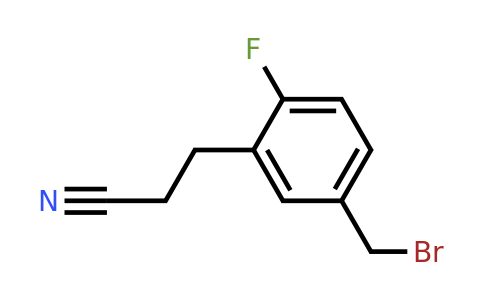 1804260-64-7 | 5-(Bromomethyl)-2-fluorophenylpropanenitrile
