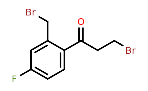 1804260-86-3 | 3-Bromo-1-(2-(bromomethyl)-4-fluorophenyl)propan-1-one