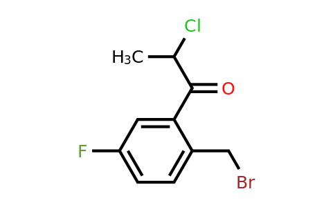 1804260-92-1 | 1-(2-(Bromomethyl)-5-fluorophenyl)-2-chloropropan-1-one