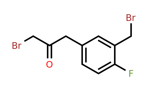 1804261-10-6 | 1-Bromo-3-(3-(bromomethyl)-4-fluorophenyl)propan-2-one