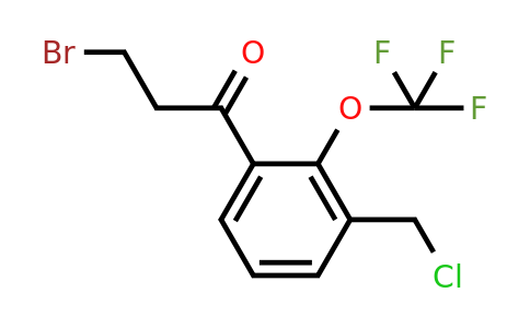 1804261-44-6 | 3-Bromo-1-(3-(chloromethyl)-2-(trifluoromethoxy)phenyl)propan-1-one