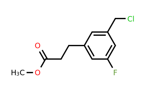 1804261-81-1 | Methyl 3-(chloromethyl)-5-fluorophenylpropanoate