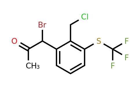 1804262-31-4 | 1-Bromo-1-(2-(chloromethyl)-3-(trifluoromethylthio)phenyl)propan-2-one