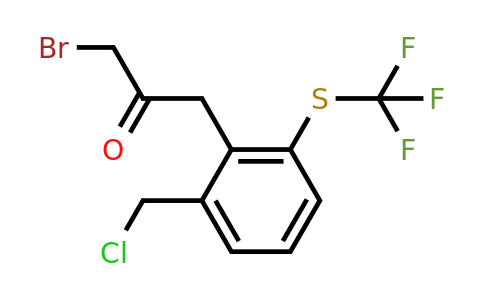 1804262-36-9 | 1-Bromo-3-(2-(chloromethyl)-6-(trifluoromethylthio)phenyl)propan-2-one