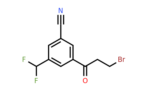 3-(3-Bromopropanoyl)-5-(difluoromethyl)benzonitrile