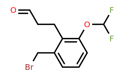 1804263-78-2 | 3-(2-(Bromomethyl)-6-(difluoromethoxy)phenyl)propanal