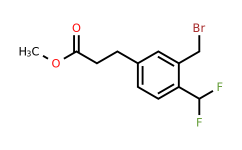 1804264-26-3 | Methyl 3-(3-(bromomethyl)-4-(difluoromethyl)phenyl)propanoate