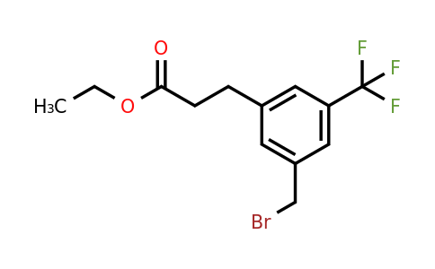 Ethyl 3-(3-(bromomethyl)-5-(trifluoromethyl)phenyl)propanoate