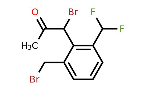 1804264-69-4 | 1-Bromo-1-(2-(bromomethyl)-6-(difluoromethyl)phenyl)propan-2-one