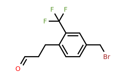 1804264-79-6 | 3-(4-(Bromomethyl)-2-(trifluoromethyl)phenyl)propanal