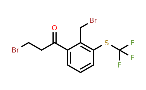 1804265-32-4 | 3-Bromo-1-(2-(bromomethyl)-3-(trifluoromethylthio)phenyl)propan-1-one
