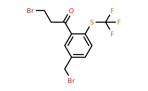 1804265-48-2 | 3-Bromo-1-(5-(bromomethyl)-2-(trifluoromethylthio)phenyl)propan-1-one