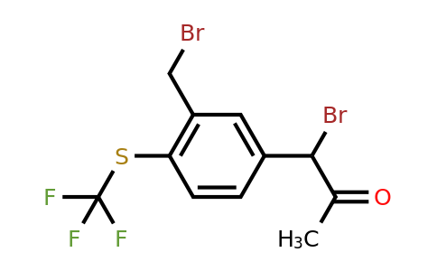 1804265-90-4 | 1-Bromo-1-(3-(bromomethyl)-4-(trifluoromethylthio)phenyl)propan-2-one
