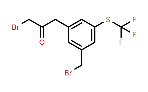 1804265-97-1 | 1-Bromo-3-(3-(bromomethyl)-5-(trifluoromethylthio)phenyl)propan-2-one
