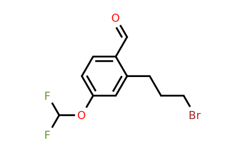 1804268-17-4 | 2-(3-Bromopropyl)-4-(difluoromethoxy)benzaldehyde