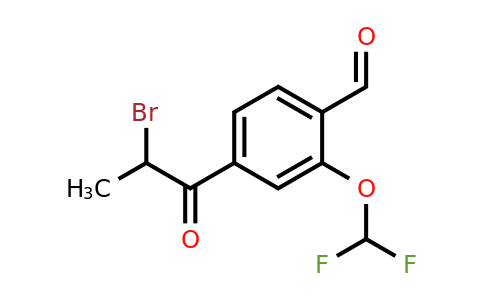 1804268-49-2 | 4-(2-Bromopropanoyl)-2-(difluoromethoxy)benzaldehyde