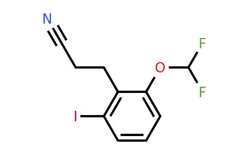 1804268-78-7 | 2-(Difluoromethoxy)-6-iodophenylpropanenitrile