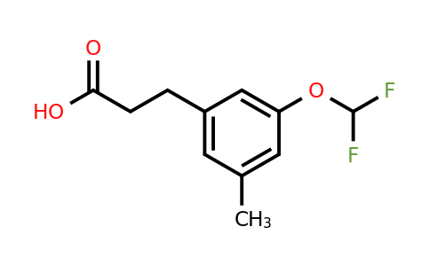 1804269-36-0 | 3-(Difluoromethoxy)-5-methylphenylpropanoic acid