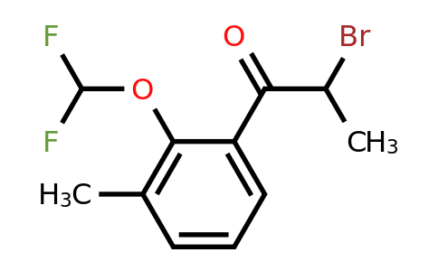 1804269-53-1 | 2-Bromo-1-(2-(difluoromethoxy)-3-methylphenyl)propan-1-one