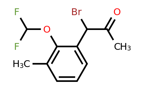1804270-33-4 | 1-Bromo-1-(2-(difluoromethoxy)-3-methylphenyl)propan-2-one