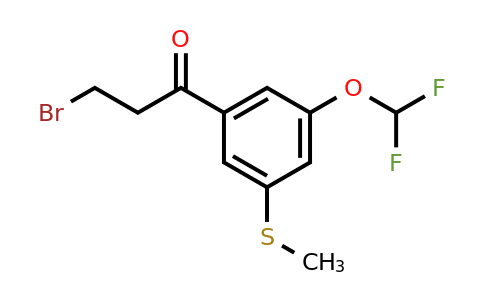 1804271-02-0 | 3-Bromo-1-(3-(difluoromethoxy)-5-(methylthio)phenyl)propan-1-one