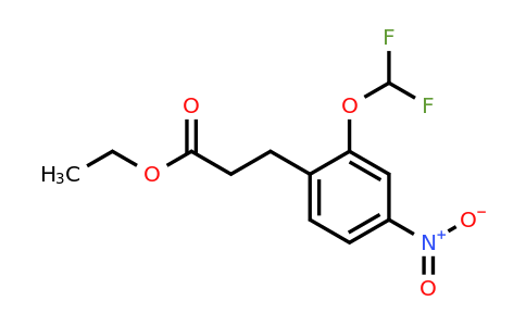 1804271-49-5 | Ethyl 2-(difluoromethoxy)-4-nitrophenylpropanoate