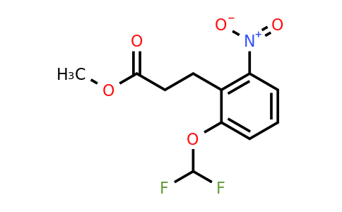 1804271-55-3 | Methyl 2-(difluoromethoxy)-6-nitrophenylpropanoate