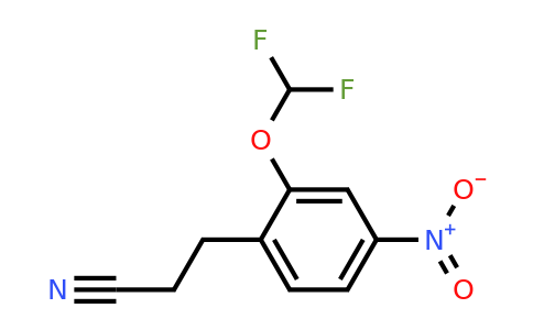 1804271-59-7 | 2-(Difluoromethoxy)-4-nitrophenylpropanenitrile