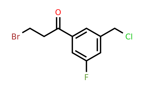 1804271-68-8 | 3-Bromo-1-(3-(chloromethyl)-5-fluorophenyl)propan-1-one