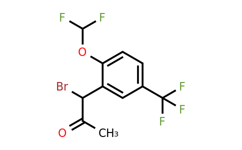 1804272-15-8 | 1-Bromo-1-(2-(difluoromethoxy)-5-(trifluoromethyl)phenyl)propan-2-one