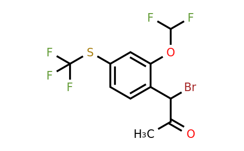 1804272-62-5 | 1-Bromo-1-(2-(difluoromethoxy)-4-(trifluoromethylthio)phenyl)propan-2-one