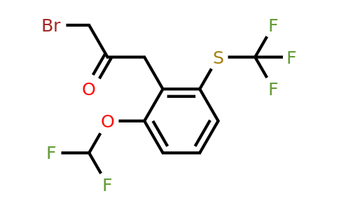 1804272-70-5 | 1-Bromo-3-(2-(difluoromethoxy)-6-(trifluoromethylthio)phenyl)propan-2-one
