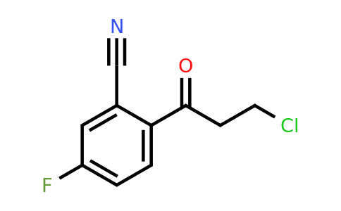1804273-38-8 | 2-(3-Chloropropanoyl)-5-fluorobenzonitrile