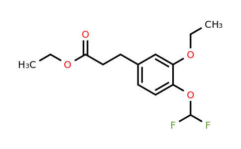 1804273-90-2 | Ethyl 4-(difluoromethoxy)-3-ethoxyphenylpropanoate