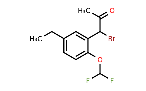 1804274-82-5 | 1-Bromo-1-(2-(difluoromethoxy)-5-ethylphenyl)propan-2-one