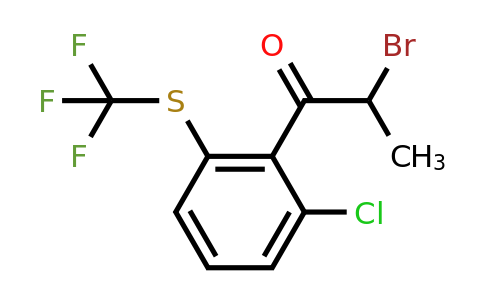 1804275-40-8 | 2-Bromo-1-(2-chloro-6-(trifluoromethylthio)phenyl)propan-1-one