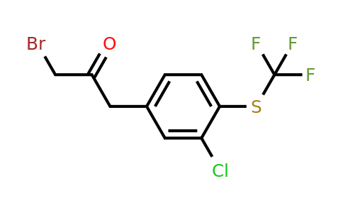 1804275-78-2 | 1-Bromo-3-(3-chloro-4-(trifluoromethylthio)phenyl)propan-2-one