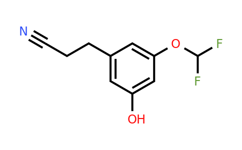 1804275-92-0 | 3-(Difluoromethoxy)-5-hydroxyphenylpropanenitrile
