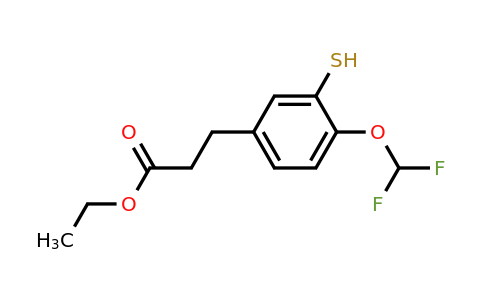 1804276-68-3 | Ethyl 4-(difluoromethoxy)-3-mercaptophenylpropanoate