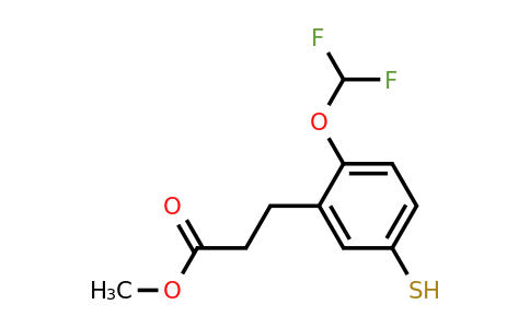 1804276-73-0 | Methyl 2-(difluoromethoxy)-5-mercaptophenylpropanoate