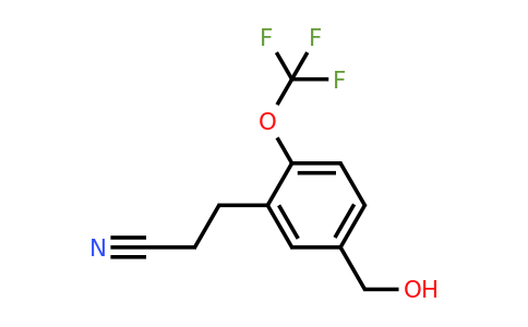 1804276-91-2 | 3-(5-(Hydroxymethyl)-2-(trifluoromethoxy)phenyl)propanenitrile
